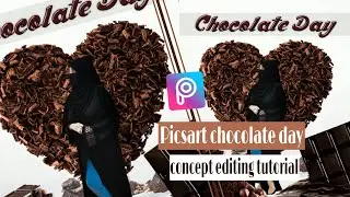 Picsart chocolate day photo editing concept|Picsart editing tutorial|Valentine's day concept|SK EDIT