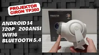 Ciron TP360 – TEST Projektora z Android,  WiFi6, Bluetooth i 110″ KINEM w Domu!