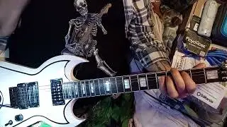 Dean Split-Tail w/Floyd Rose  and Duncan. Dimebag pickup set in it... and I'm just random playing