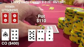 LA MUG at the Lucky Lady Casino, poker vlog 49