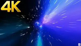 3 hours 4K Abstract Space Moving Screensaver Neon Light Rays Relaxing Sci-Fi Video TV Background