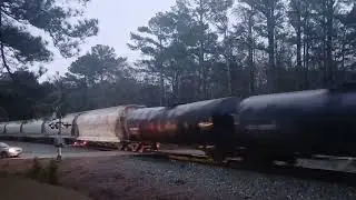 NS trains in Pell City AL 1/24&25/26