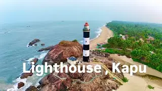 123 years old Iconic Lighthouse: Captivating Drone Views of Kapu Beach & Lighthouse, Karnataka