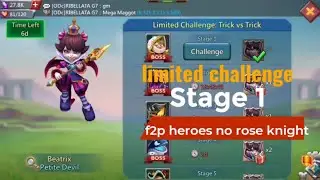 lords mobile - limited challenge stage 1 petite devil - no rose knight