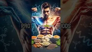 Топ-10 высокобелковых веганских продуктов для роста мышц 💪🌱 | #Шорты