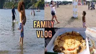 Family Vlog Inflatables, Rides & Pizza at Port Erin Beach