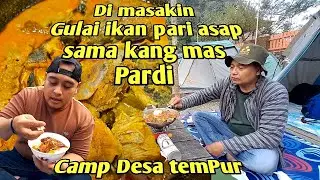 Masak Gulai ikan Pari asap pedas 🔥🔥🔥 di desa tersembunyi desa kopi tempur