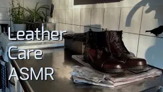 Leather Care ASMR (cleaning and brushing, no talking)