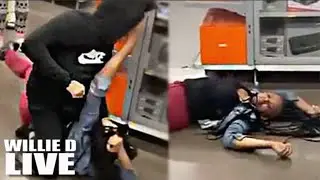 Beautiful Woman Knocked Out In Walmart Fight Over The Last PS5!!