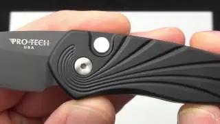 Protech Sprint 3D Carved Handle & MOP Push Button 2937