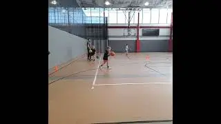 LEARNING how to DRIBBLE!!! #shorts #basketball #dribbling #sports