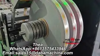 DABA High Precision Label Narrow Web Slitting Rewinding Machine With Full Servo Motor Ship To Turkey