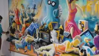 deepstreamHub's office graffiti