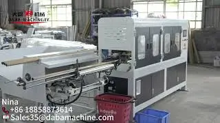 DABA Full Automatic Paper Core Cutting Machine With Auto Core loading system Test Ship To USA