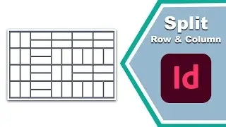 How to split row and column in Adobe InDesign table
