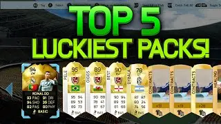 Fifa 16 OMG Top 5 Luckiest Packs Ever !! Live Pack Reactions Ultimate Team
