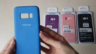 Краткий видео обзор на силиконовую накладку Silky soft touch для Samsung Galaxy S8