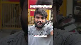 Royal Enfield has done very bad service of my bike 😭#royalenfield #royalenfieldindia &nbsp;#service