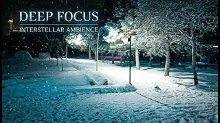 Night Study Session ❄️ Interstellar Music & Snowfall (Study With Me / Benimle &Ccedil;alış)