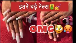 DIY Acrylic Nail Extensions at home #cherry #cherrynails #rednails #acrylicnails #nailextension