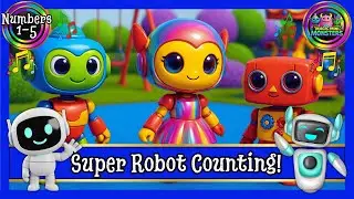 Super Robot Counting | 1-5 | Magic Mini Monsters | #magicminimonsters