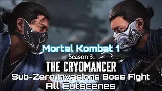 Mortal Kombat 1:  Invasions Season 3 Sub-Zero Boss Fight - All Cutscenes