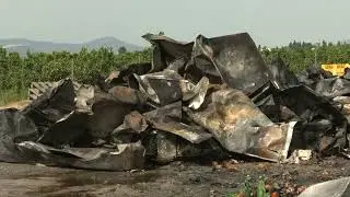 Nuovo incendio a Scanzano Jonico, fiamme in un' azienda agricola