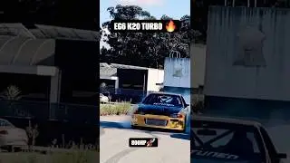 EG6 K20 TURBO🔥🚀 #hondacivic #shorts