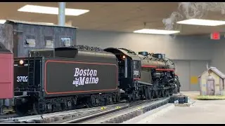 Boston &Maine 3702 Heavy Pacific start/run/shutdown