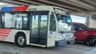 VERY RARE!!: Houston Metro Ride: 63 Fondren from Braeswood Blvd To Westpark: 2013 LFS ARTIC: #1519 