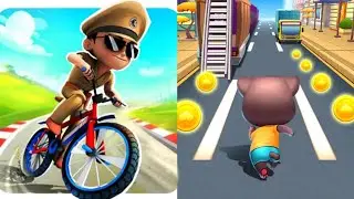 Little Singham Cycle Race VS Cat Runner Gameplay Android,iOS New Update