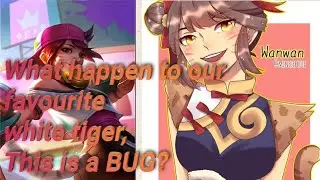 WHAT HAPPEN TO OUR FAVORITE WHITE TIGER: THIS A BUG? WANWAN WEIRD MOVES