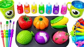 Oddly Satisfying Video🌈 How I Made DIY 6 SPRUNKI Lollipops Candy and Crazy Fruit Slimes ASMR