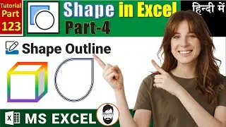 MS-EXCEL-123-Learn Shape Outline in Excel✔️ | Solid, No Fill & Gradient Outline Explained