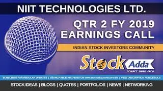 NIIT Technologies Ltd Investors Conference Call Qtr2 FY19
