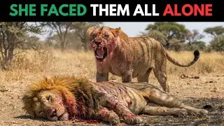A Lone Lioness Faced 5 Male Lions&hellip; Her Courage Changed Everything