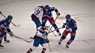 Trouba Absolutely LIGHTS UP MacKinnon |  Drops Gloves With Landeskog
