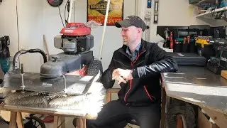 Sopmaskin med Honda GCV-135 vill ej starta, rengöring av förgasare och service