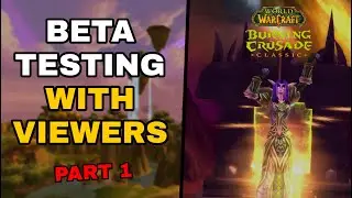 Classic TBC Beta Testing Vendors, recipes, professions and PvP - Part 1