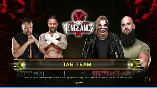 WWE 2K22 Jon Moxley & CM Punk Vs The Fiend &  Braun Strowman