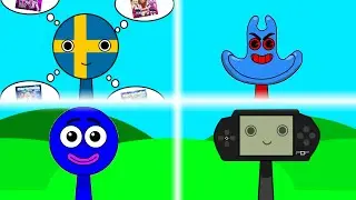 My Sprunki OC Quadparison 1 (Sweden, Man Ray, Circle, POP Station)