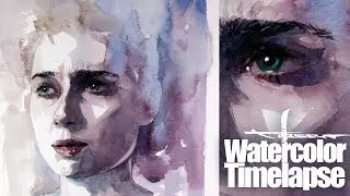 Watercolor [Speed painting - Timelapse]  Elizabeth Debicki - Cloverfield Paradox