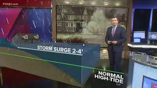 Why did Connecticut's shoreline see storm surge flooding?
