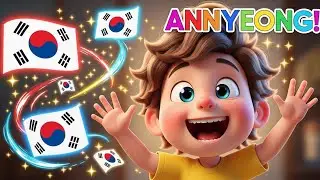 Annyeong, Annyeong! 👋🇰🇷 Learn Korean Greetings for Kids | Nursery Rhymes & Preschool Songs