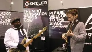 Etienne and Swa&eacute;li MBAPPE, on Aquilina/Genzler booth Namm2016