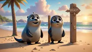Two Silly Seals Read the Signs | Fun Learning Song for Kids | Nursery Rhymes and Educational Videos