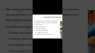 Disadvantages of Data Visualization