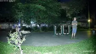 Tsingview 5MP Real Time ColorVu Network Camera Night Vision Video in Shawan Culture Park at 11PM