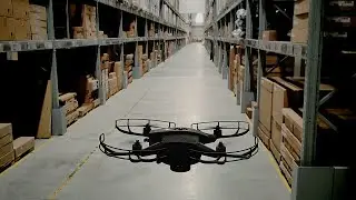 Autonomous drones doing warehouse inventory at Ikea - autonome Drohnen machen Inventar bei Ikea