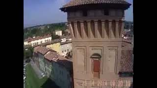 Citta di Scandiano vista dal drone .